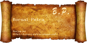 Borsai Petra névjegykártya